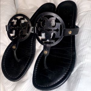 Black Tory Burch miller sandals